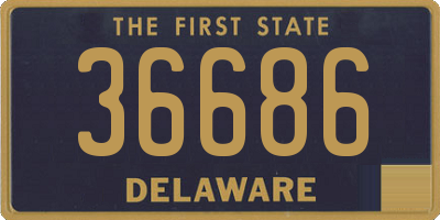 DE license plate 36686