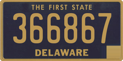 DE license plate 366867