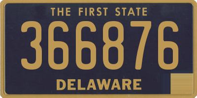 DE license plate 366876