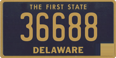 DE license plate 36688