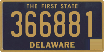 DE license plate 366881