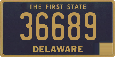 DE license plate 36689