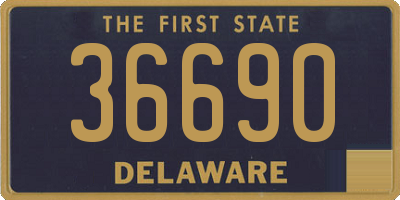 DE license plate 36690