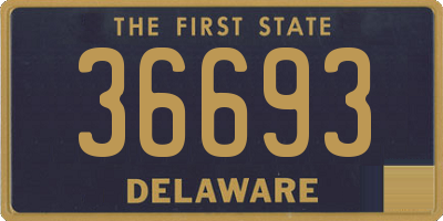 DE license plate 36693