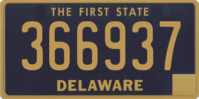 DE license plate 366937