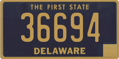 DE license plate 36694