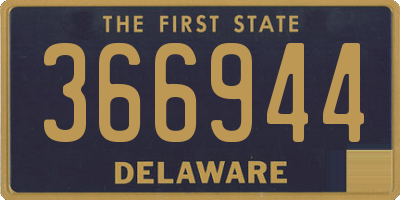 DE license plate 366944