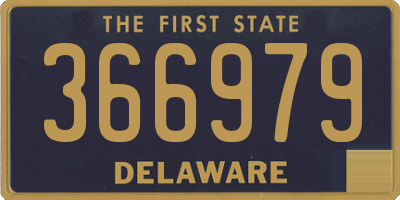 DE license plate 366979