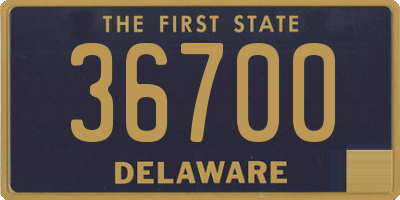 DE license plate 36700