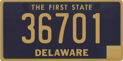 DE license plate 36701