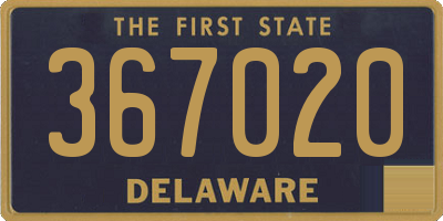 DE license plate 367020