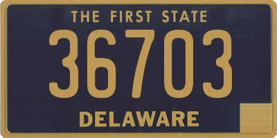 DE license plate 36703