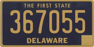 DE license plate 367055