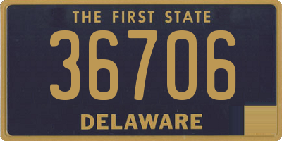 DE license plate 36706