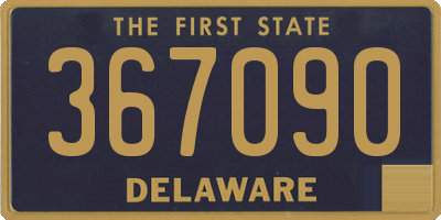 DE license plate 367090