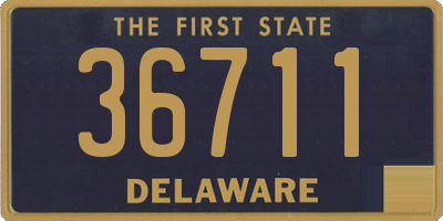 DE license plate 36711