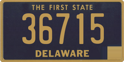 DE license plate 36715