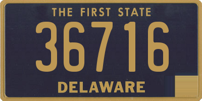 DE license plate 36716