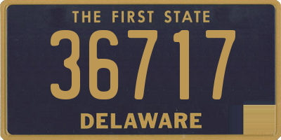 DE license plate 36717