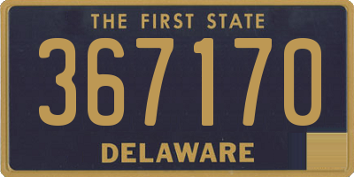 DE license plate 367170