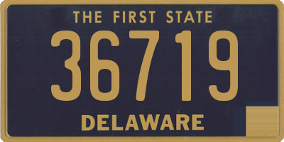 DE license plate 36719