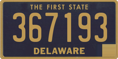 DE license plate 367193