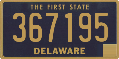 DE license plate 367195
