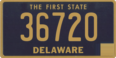 DE license plate 36720