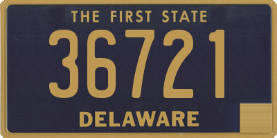 DE license plate 36721