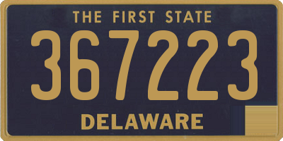 DE license plate 367223
