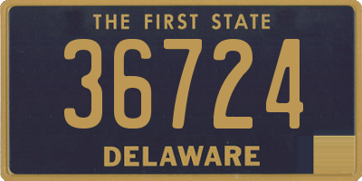 DE license plate 36724