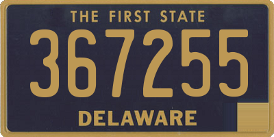 DE license plate 367255