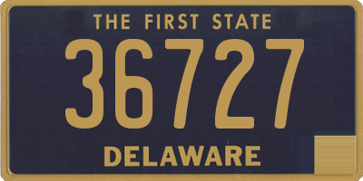 DE license plate 36727