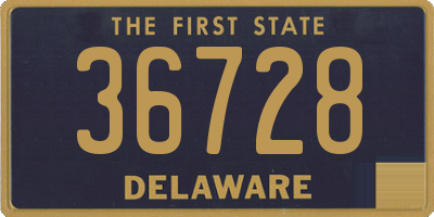 DE license plate 36728