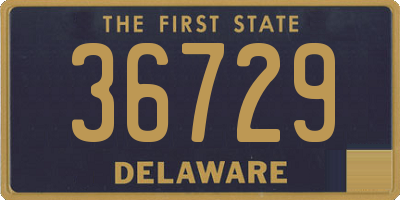 DE license plate 36729