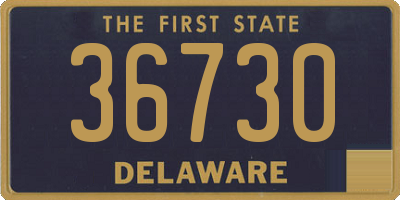 DE license plate 36730