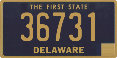 DE license plate 36731