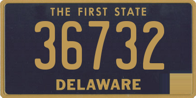 DE license plate 36732