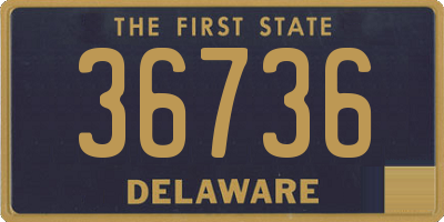 DE license plate 36736