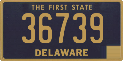 DE license plate 36739