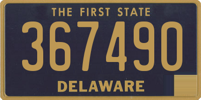 DE license plate 367490
