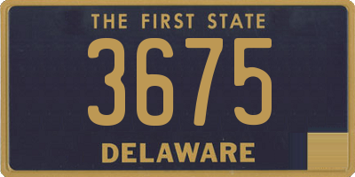 DE license plate 3675