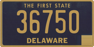 DE license plate 36750