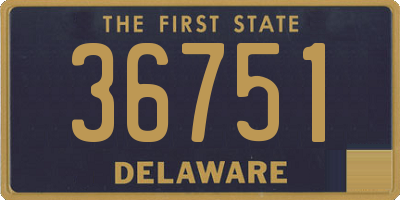 DE license plate 36751