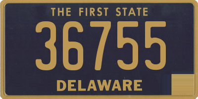 DE license plate 36755
