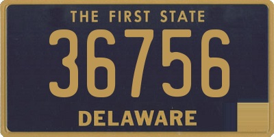 DE license plate 36756