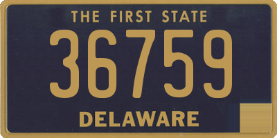 DE license plate 36759