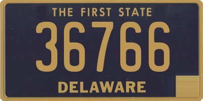 DE license plate 36766