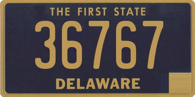 DE license plate 36767