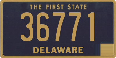 DE license plate 36771